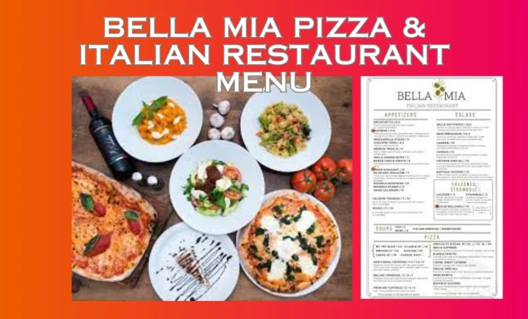 Bella Mia Pizza & Italian Restaurant Menu