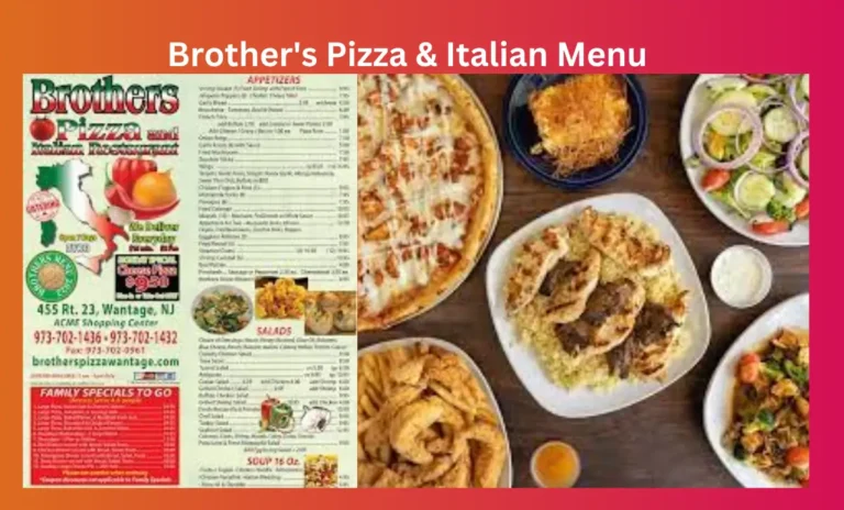 Brother’s Pizza & Italian Menu