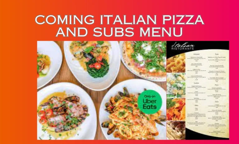 Italian Pizza and Subs Menu