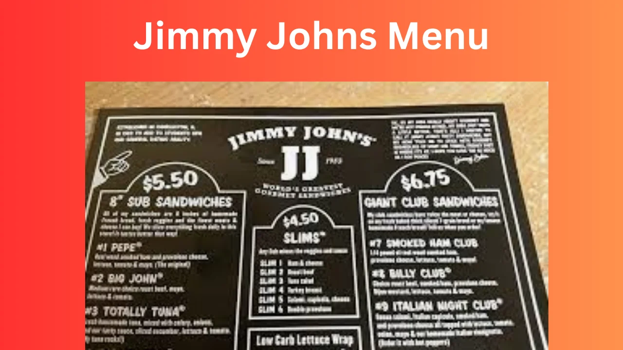 Jimmy Johns Menu