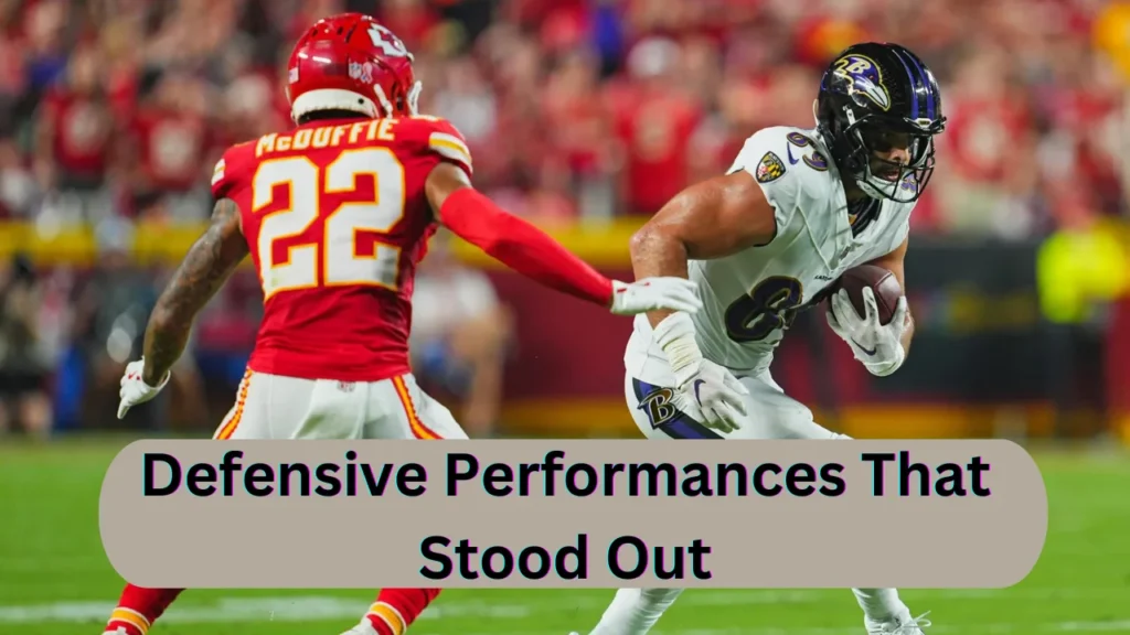 Defensive Performances That Stood Out